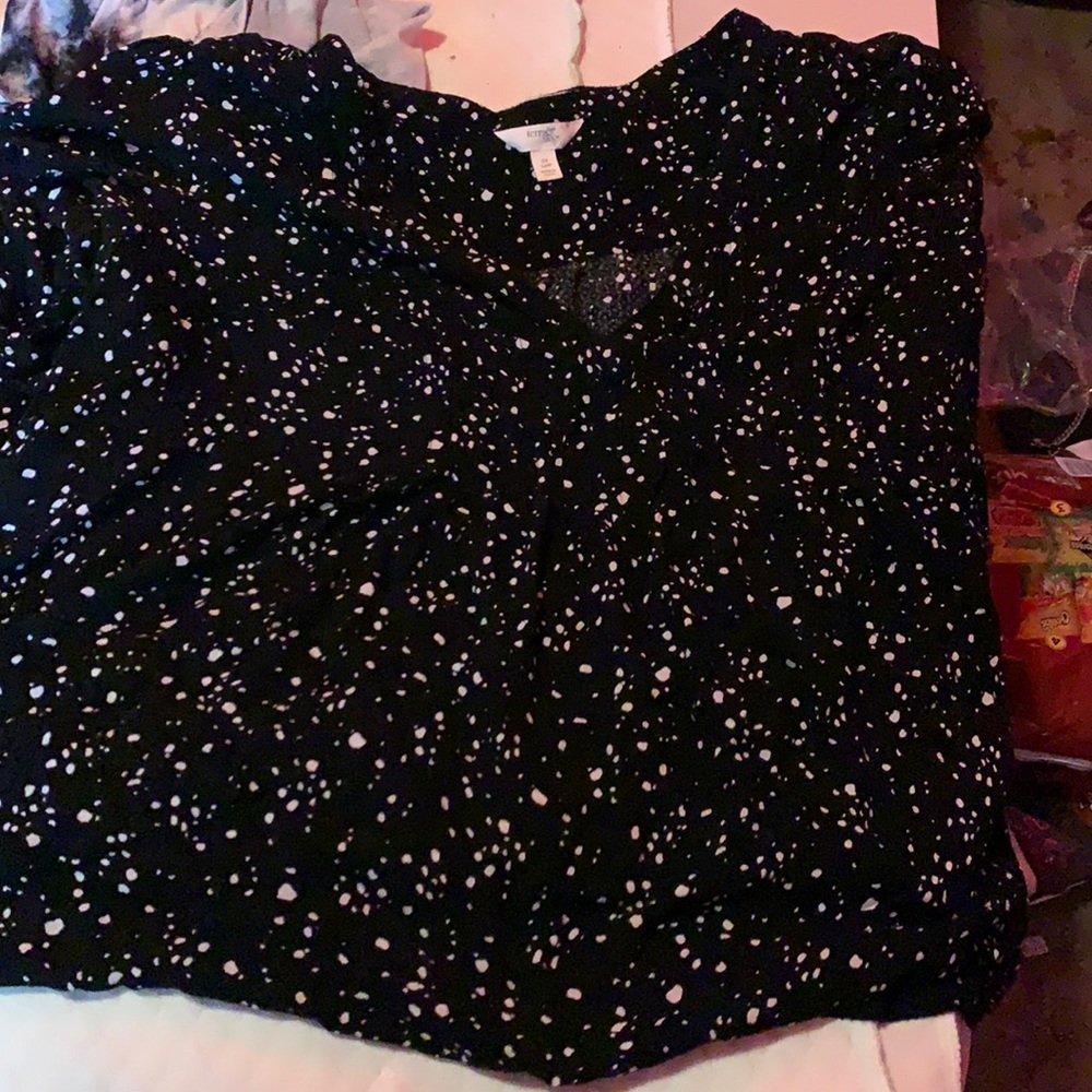 Black terra & sky blouse